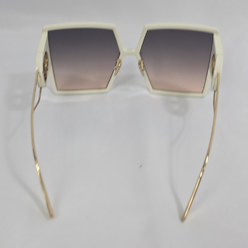 Dior White Sunglasses with Square Frame - Picture 5 of 6
